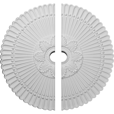 Ekena Millwork Nexus Ceiling Medallion, Two Piece (Fits Canopies up to 2 3/4"), 30"OD x 3 1/2"ID x 3"P CM30NE2-03000